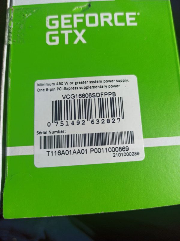 کارت گرافیکPNY Geforce GTX 1660 Super 6GB GDDR6