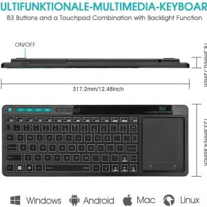 کیبرد وایرلس Rii MultiMedia Wireless Keyboard آکبند