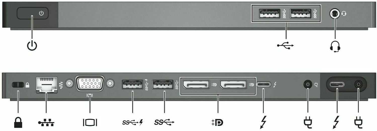 51asy8FQkAL._AC_SL1500_ داک تاندربولت اچ پی HP ZBook Thunderbolt 3 Dock - تصویر 4